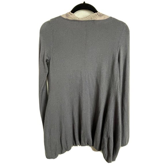 Knitted & Knotted Anthropologie Cardigan Size XS Gray Beige Layer Sweater - Picture 7 of 7